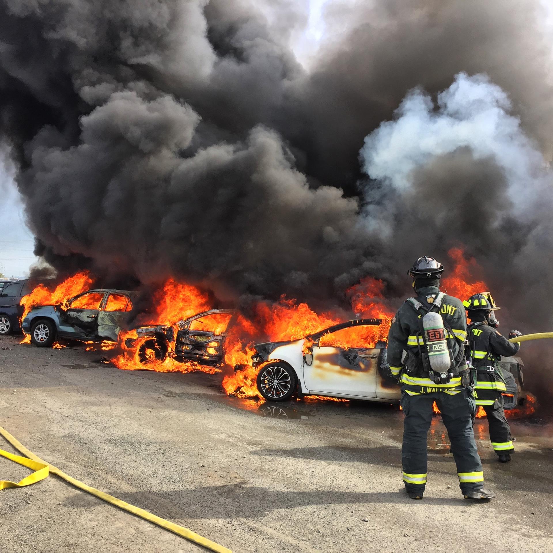 Cars on Fire